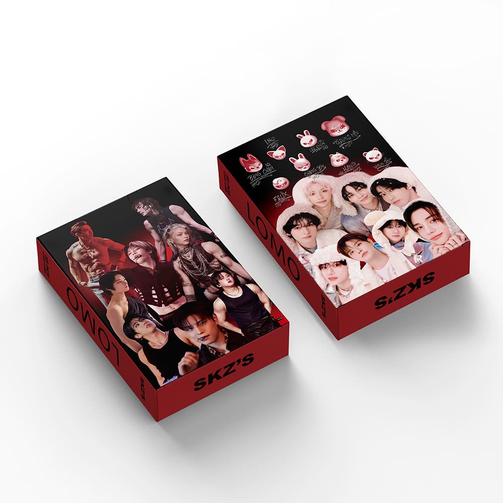 Straykids sexy muscle photo card homemade collection 55 boxed postcards lomo small cards skzoo 3