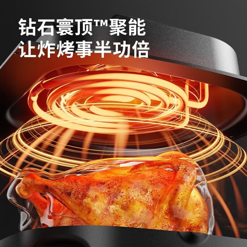 Joyoung KL50-VF516 Air Fryer 5L Dual Knob Electric Oven 4