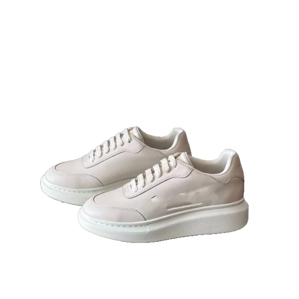 New high-top version of sneakers, low-key, fashionable and comfortable calfskin casual shoes, breathable lace-up popular shoes for men and women 5