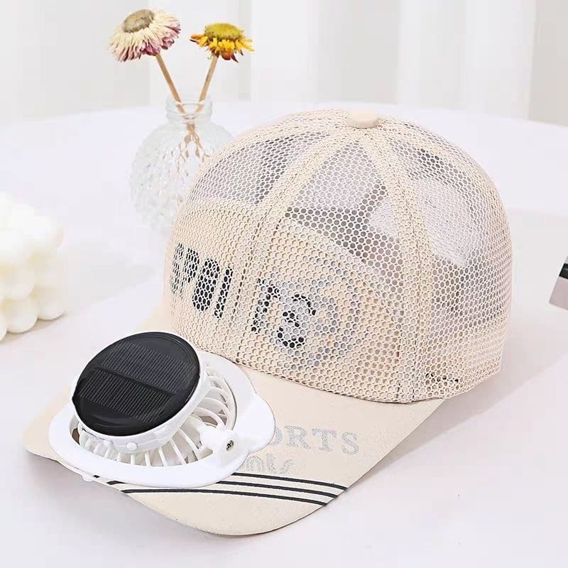 Men's air fan solar-powered charging for adults, sun hat, sun protection 3