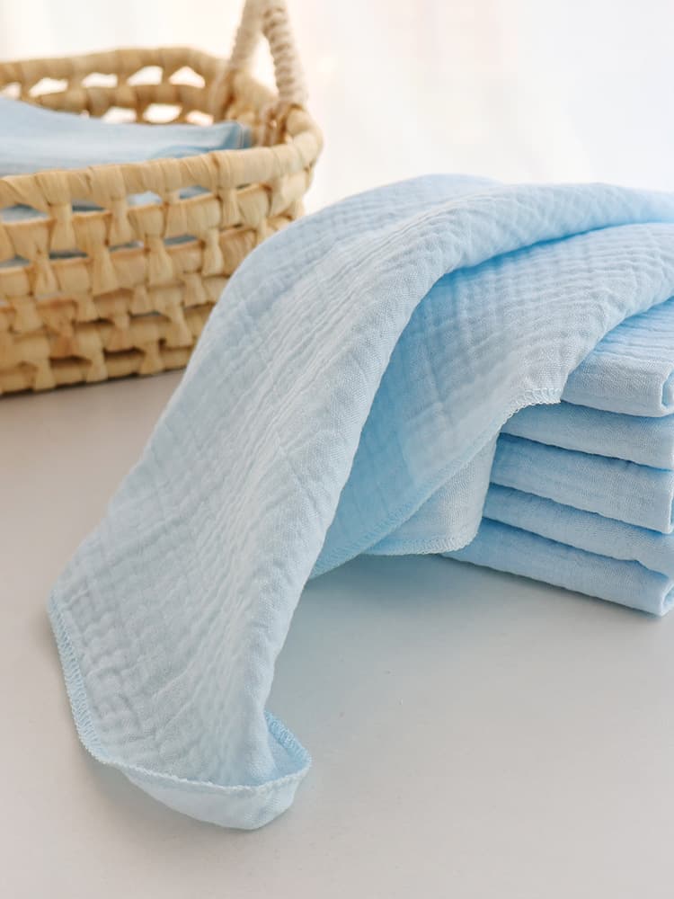 Children's cotton double-layer gauze diaper for new born, washable, water absorbent 4