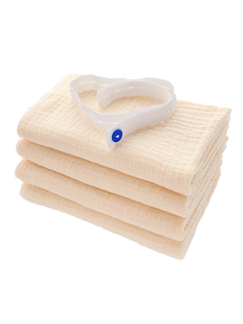 Children's cotton double-layer gauze diaper for new born, washable, water absorbent 5