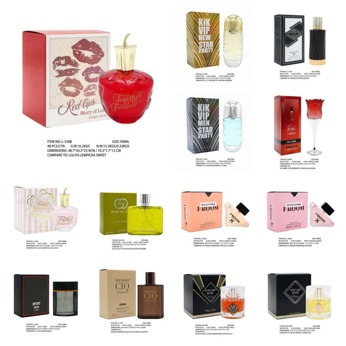 (Cross-border trading), (Wholesale), perfumed perfume for men and women, European style, English 1