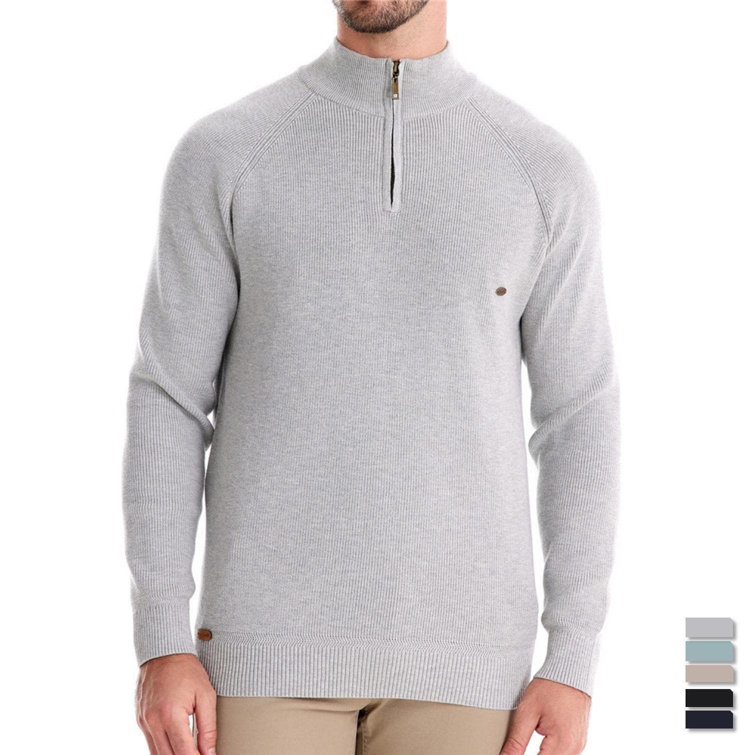 Demi-season universal long-sleeve, men's colored sweater for leisure, (Physicals) 5
