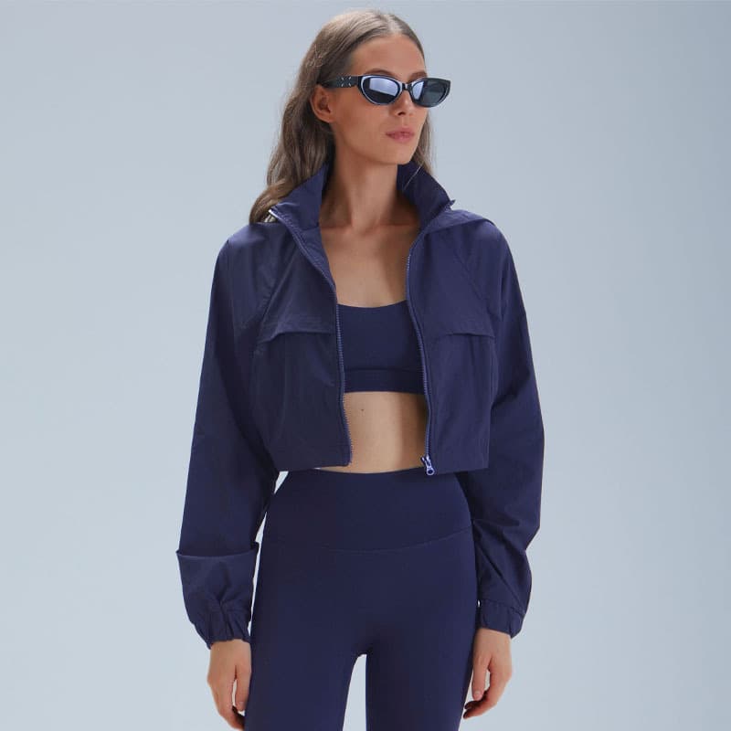 Yoga clothing with zipper for leisure for gym, sports set, slim fit, for running 4