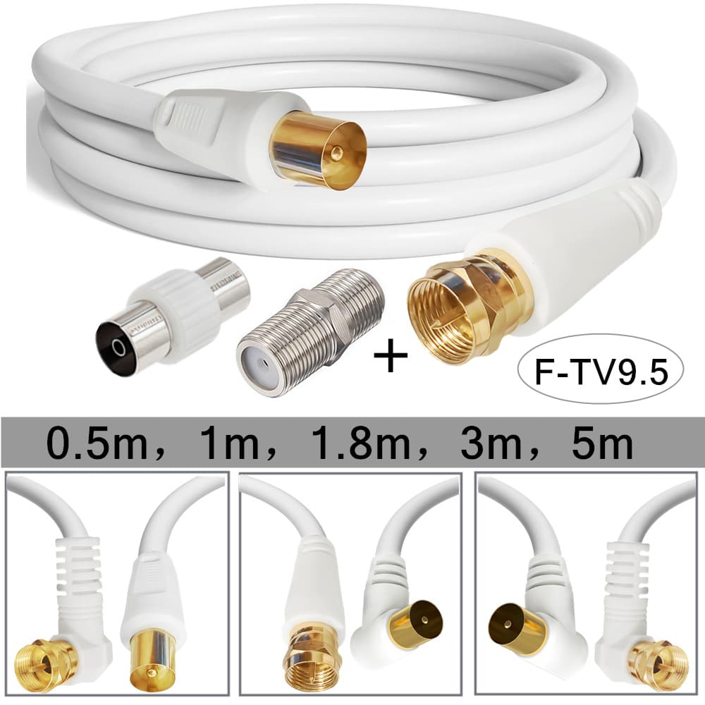 Coaxial TV Cable F Connector 9.5 RF Connector High Definition