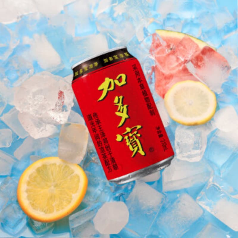 Jiaduobao red pot herbal tea plant beverage 310ml*12 cans full box to decorate spicy and fire fire 3