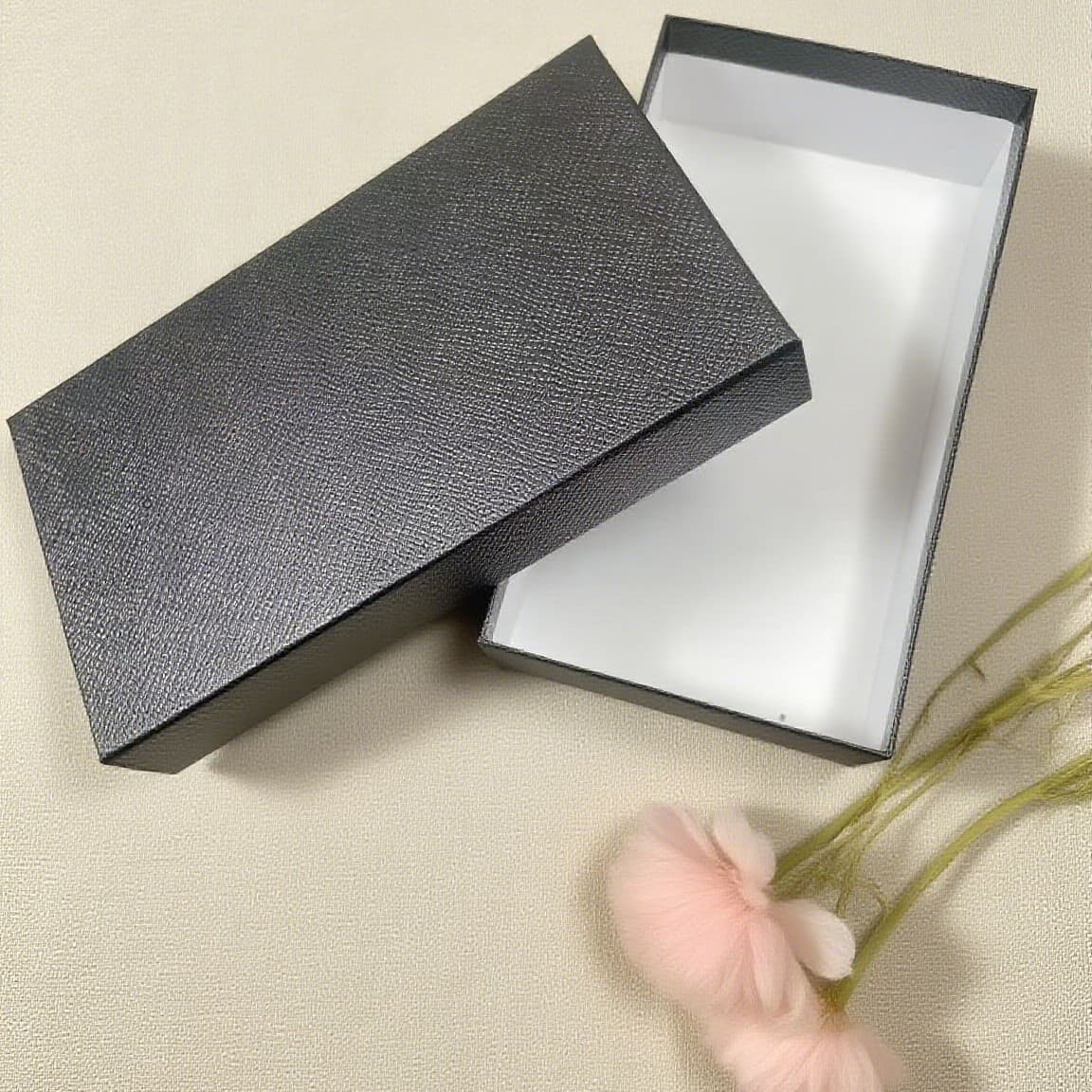 Black wallet, rectangular gift box, Birthday gift 2