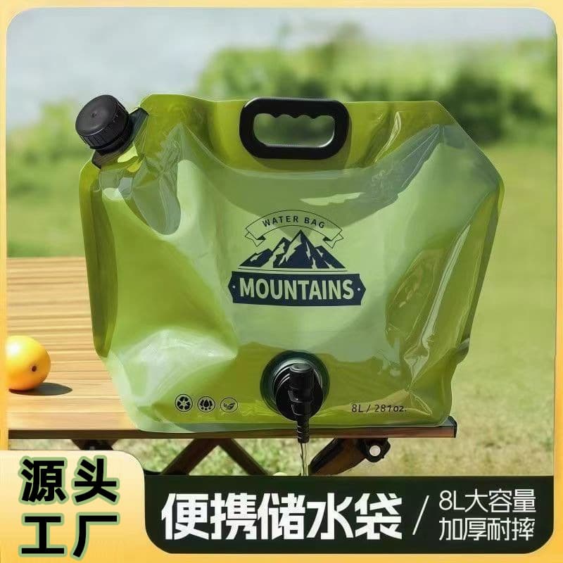 Handheld travel water container, climbing folding plastic equipment for camping