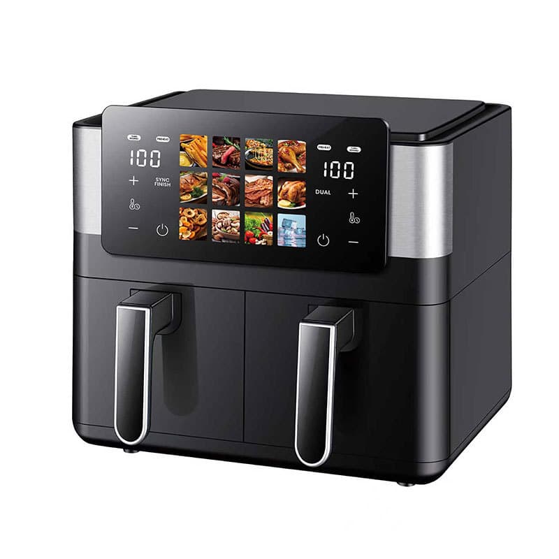 Cross-border air fryer household multi-functional double warehouse 8L large capacity electric fryer smart French fries electric oven OEM 2
