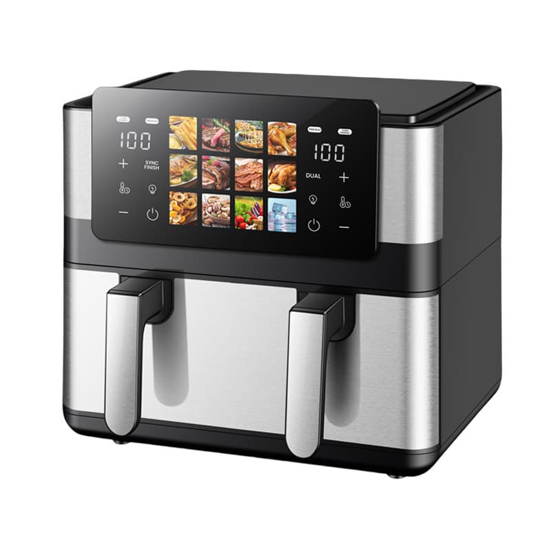 Cross-border air fryer household multi-functional double warehouse 8L large capacity electric fryer smart French fries electric oven OEM 4