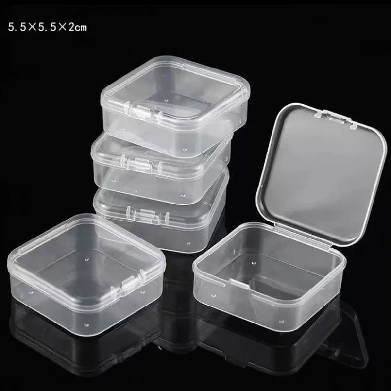 Square plastic transparent box, storage system, 5.5cm 1