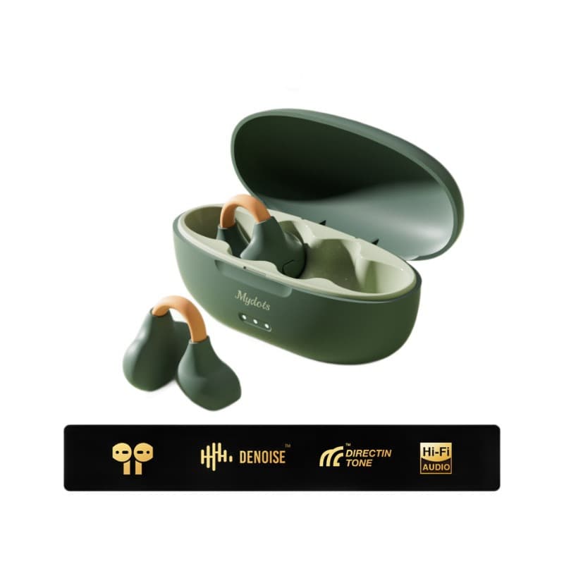 Wireless ear clips, extra-long headphones, bluetooth 5