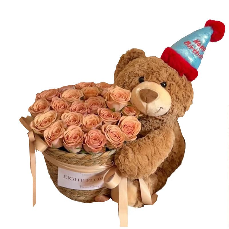 Doll, Birthday gift, with little bears, bouquet 4