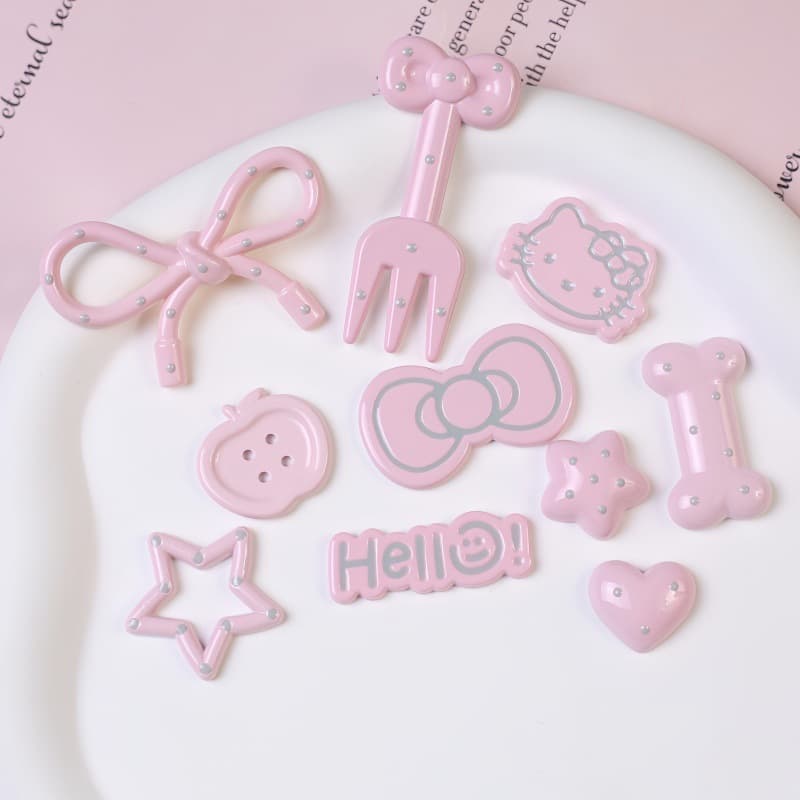 Hairgrip, accessories, cute set, hairpins, handle handmade, DIY 2