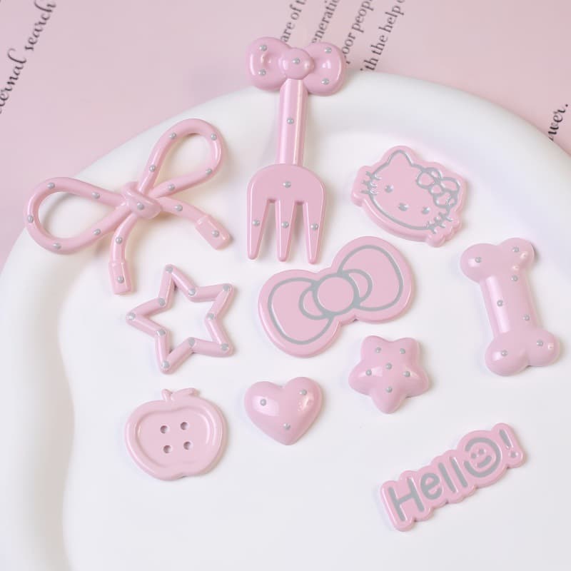 Hairgrip, accessories, cute set, hairpins, handle handmade, DIY
