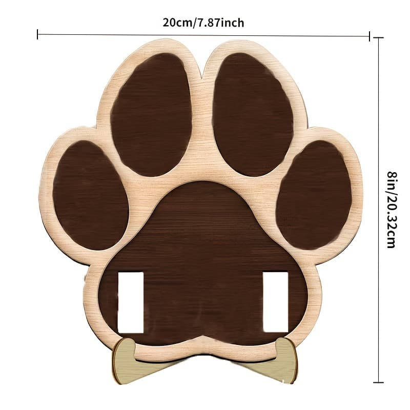 Wooden commemorative photoalbum for living room for bedroom, choker, decorations from natural wood, pet, cat 2