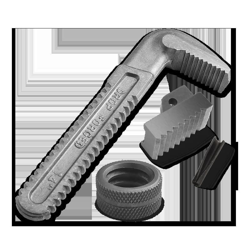 Baolian pipe wrench accessories industrial-grade hook head bottom tooth plate adjustment nut hook 7-head tooth mouth movable parts 5