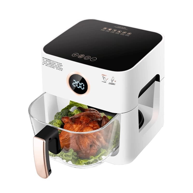 New air fryer high borosilicate thickened glass multifunctional intelligent visual electric fryer gift wholesale fully automatic 5
