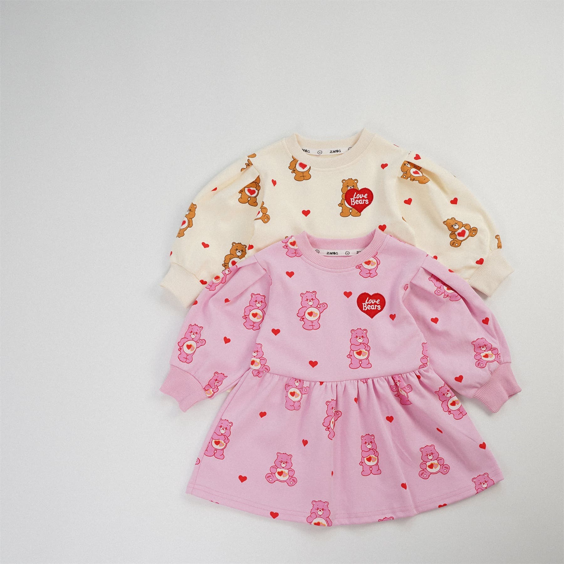 Kids DRESS Girl Card Children's dress autumn long -sleeved pure cotton cute female baby autumn skirt 3