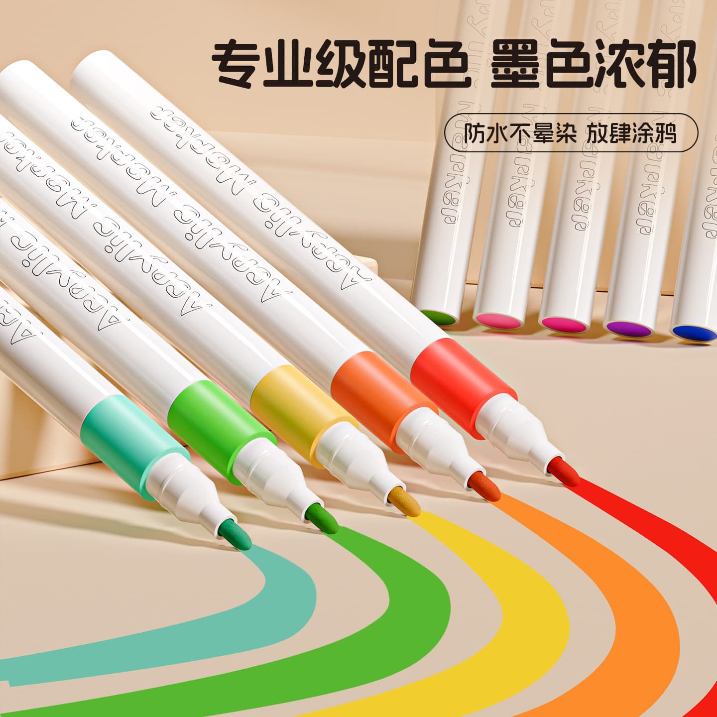 Acrylic, translucent marker, waterproof quick dry watercolour, crayons, book with pictures, washable, hand painting, DIY 4