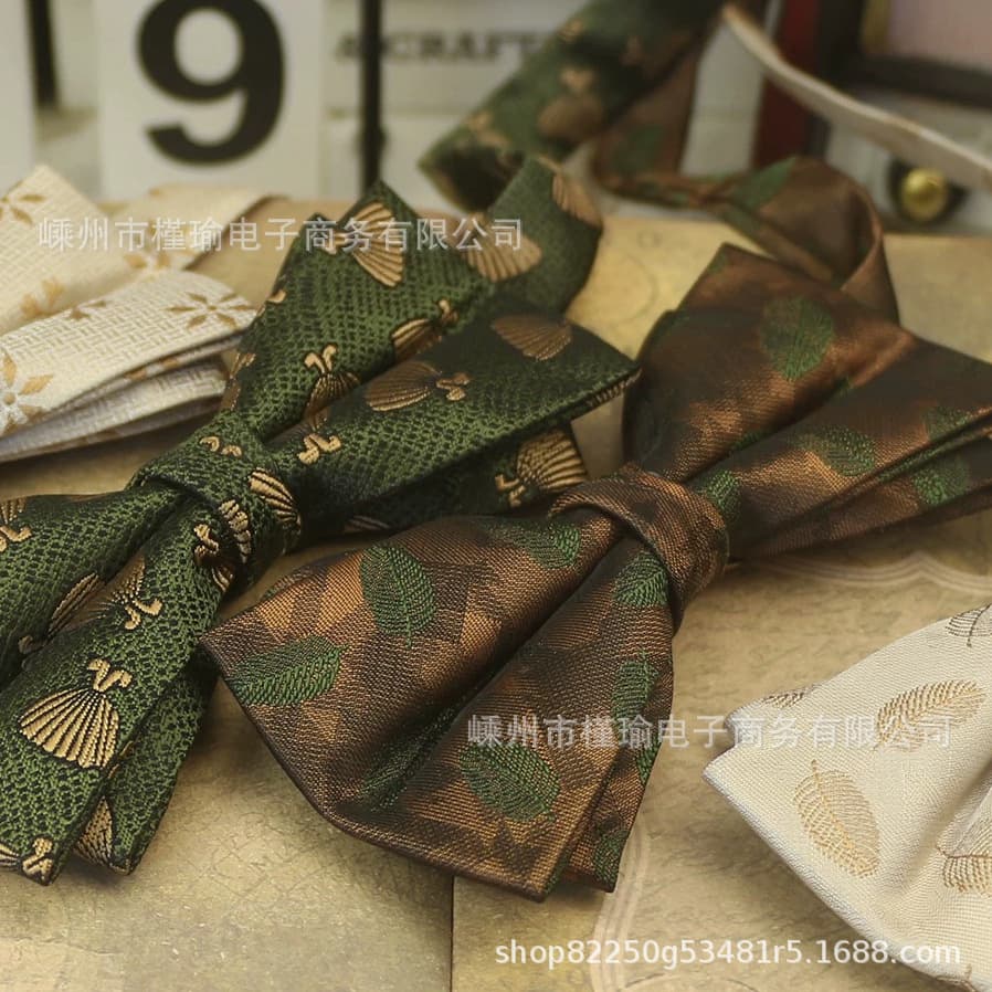 Retro casual bow tie with bow, classic suit jacket for events, accessory, Korean style 2