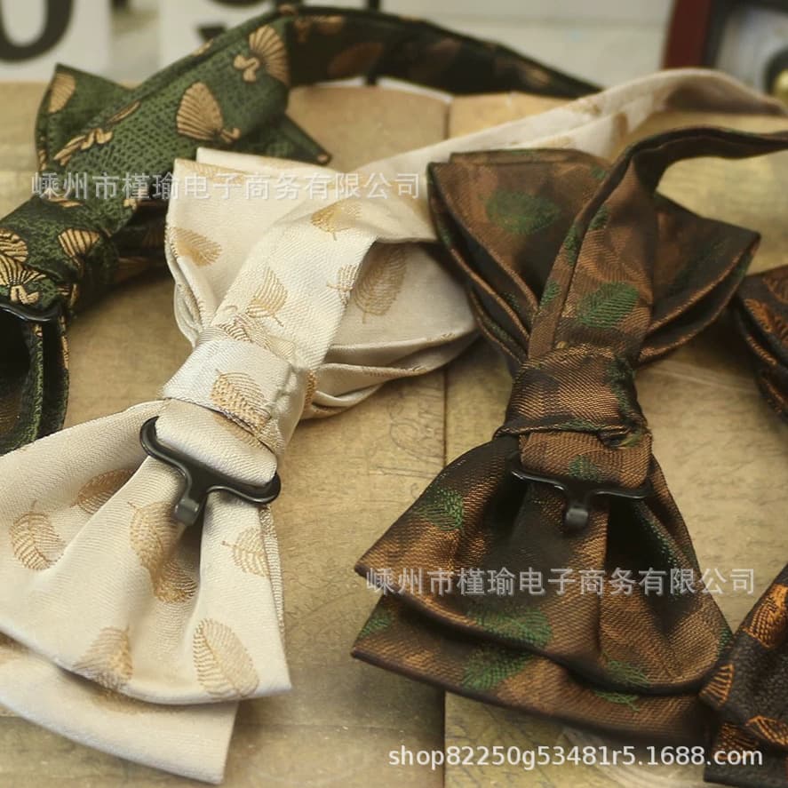 Retro casual bow tie with bow, classic suit jacket for events, accessory, Korean style 3