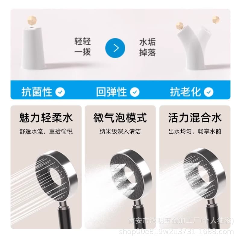 Extra large waterfall water outlet shower screen shower set home bathroom supercharged wall hanging black large shower set 4