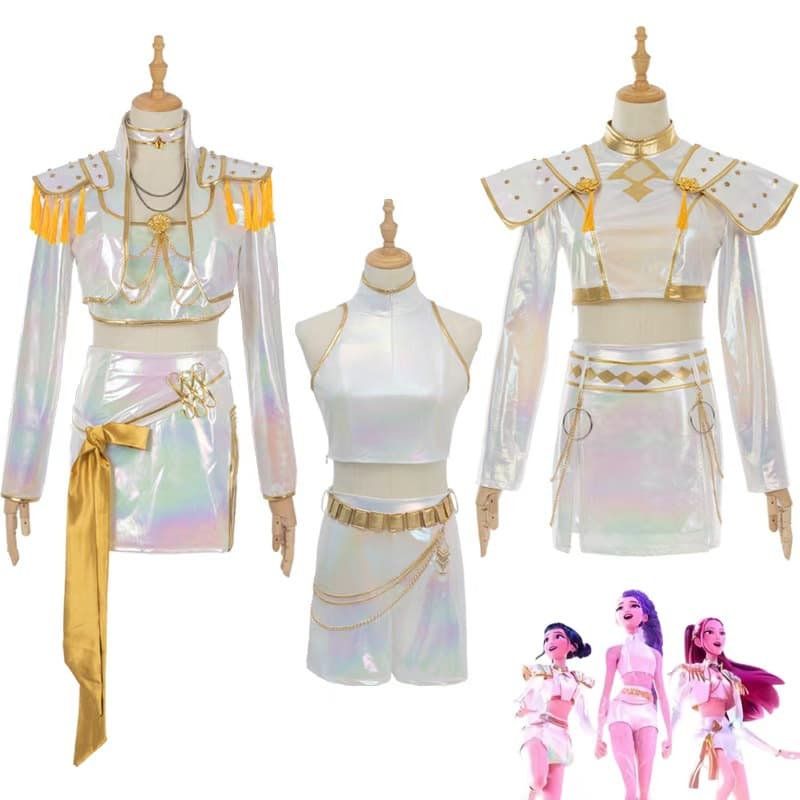 Halloween KPOP witch hunter group cos costume Rumi Zoimira singing costume cosplay costume KPOP clothes 1