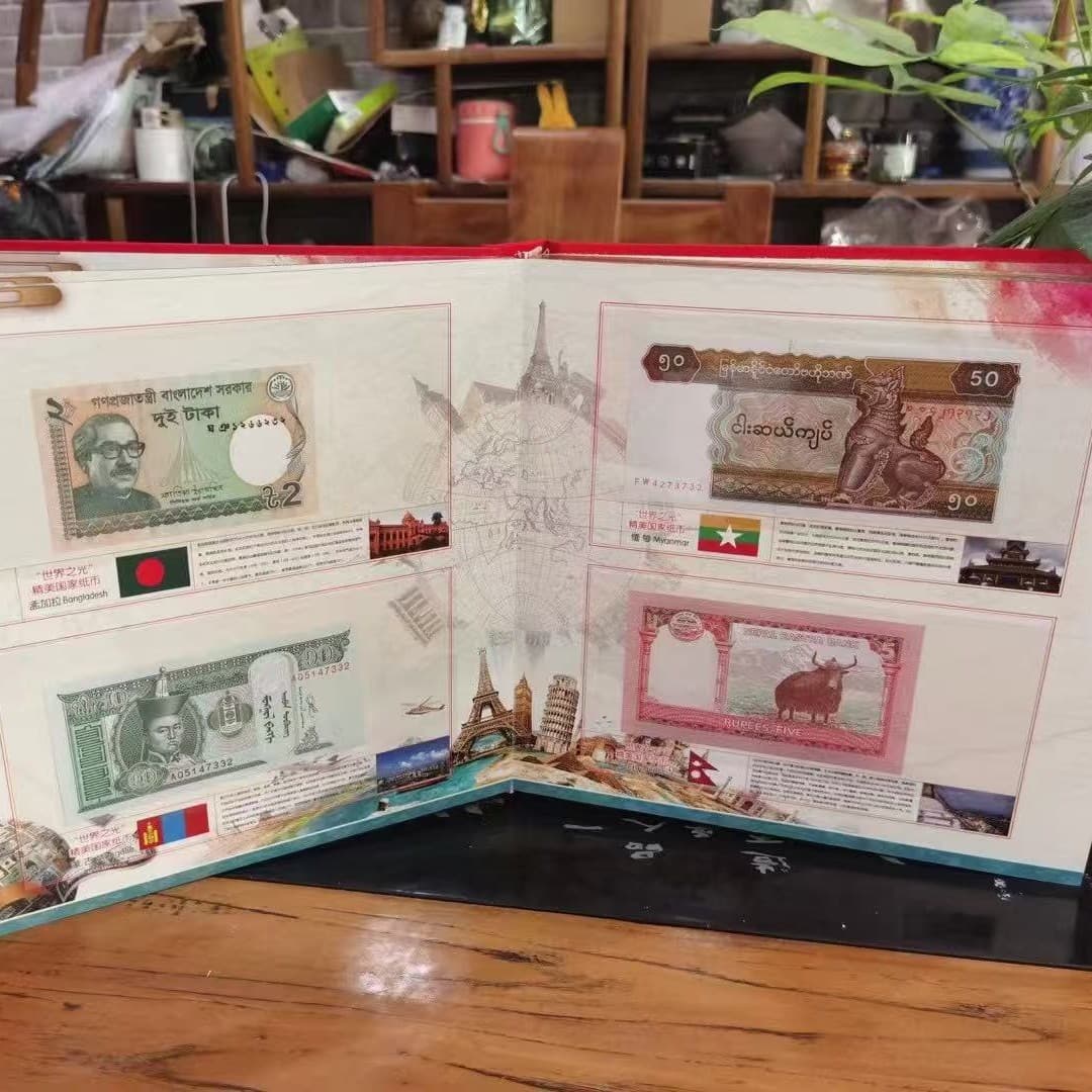 Light of the World 100 Countries Commemorative Collection Book Foreign Currency Coin Coin Collection Book Insurance Bank Sales Gift 4