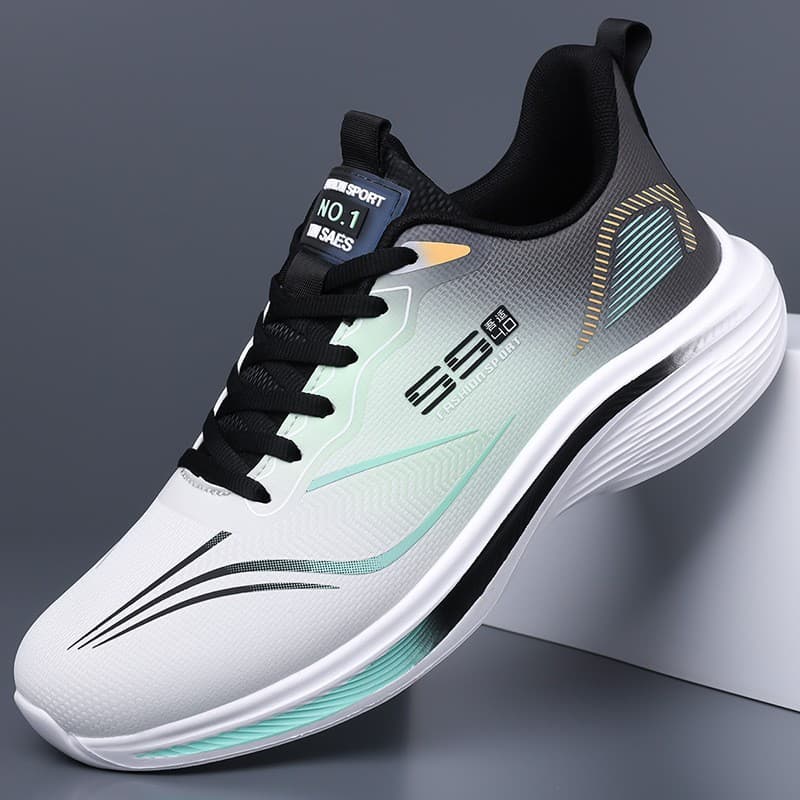 Men's Shoes 5 Running Shoes Summer New Mesh Anti-odor Shoes Breathable Dynamic Shoes Shock Absorption Lightweight Casual Running Shoes 2