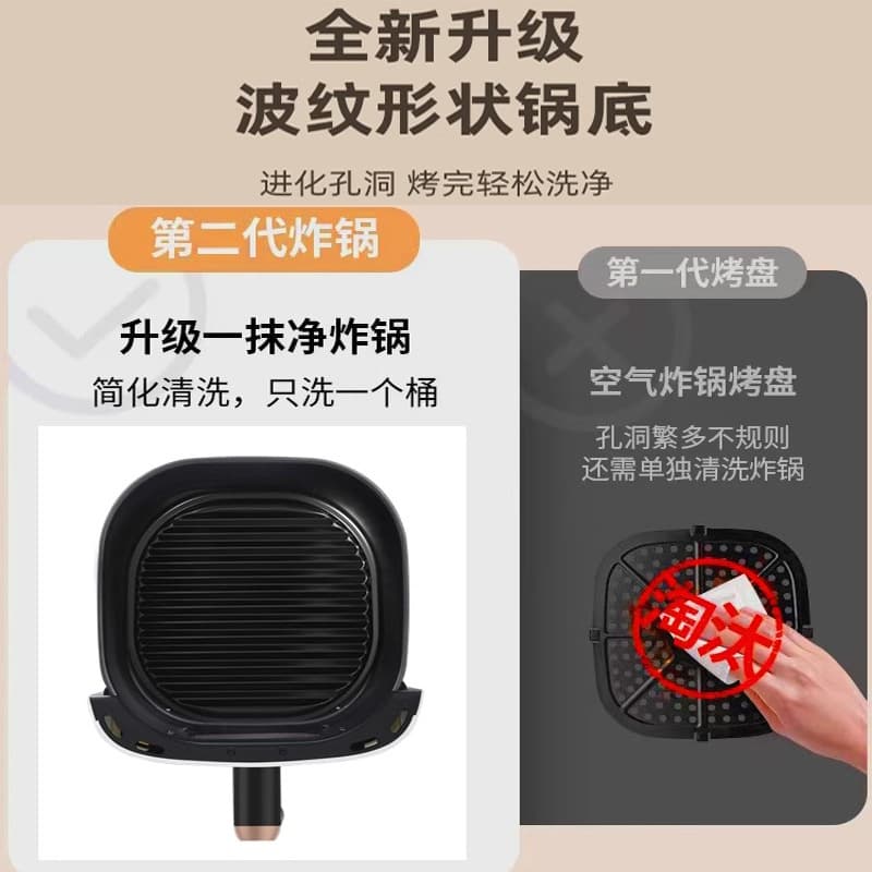 2025 new air fryer household visual intelligent large capacity flip-free oven electric fryer all-in-one machine wholesale 4