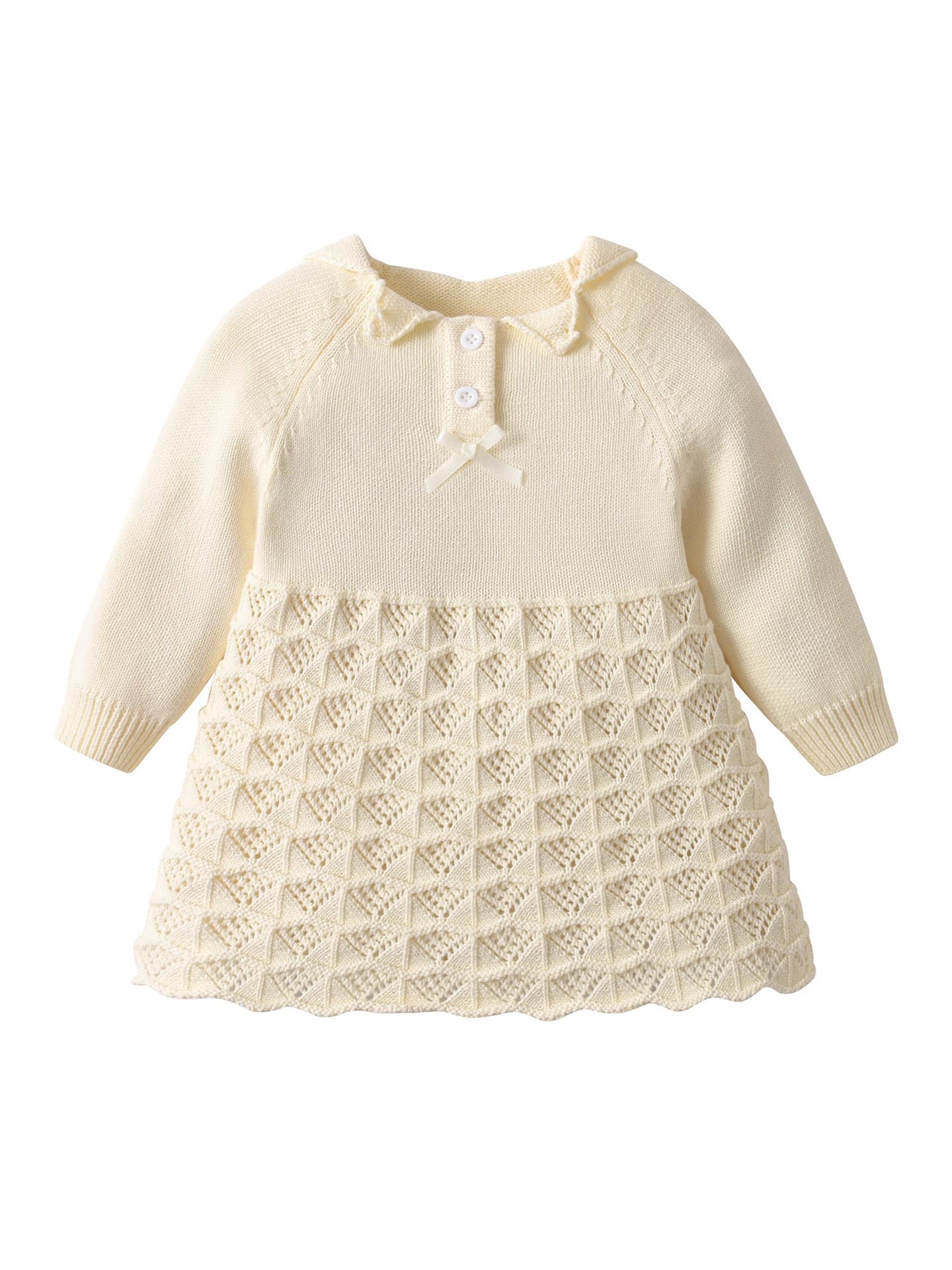 Autumn knitted dress, children's sweater, knitted small princess costume, special occasion clothing 1