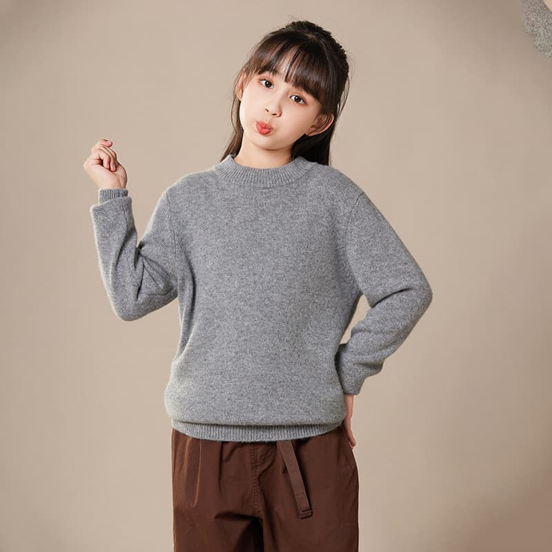 (Cross-border trading), demi-season base sweater for men and women for students, increased thickness, children's clothing, high collar 4