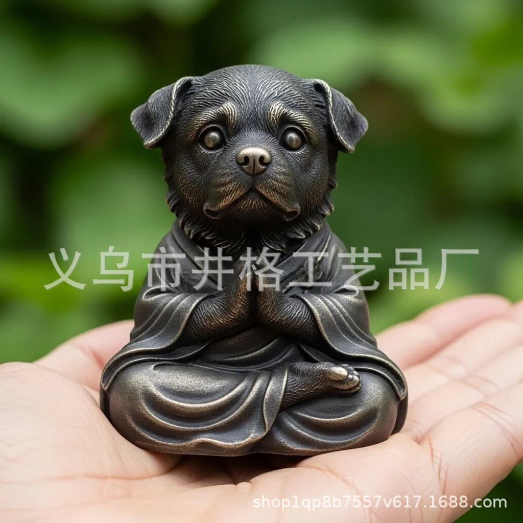 Meditation Cute Dog Decoration 4