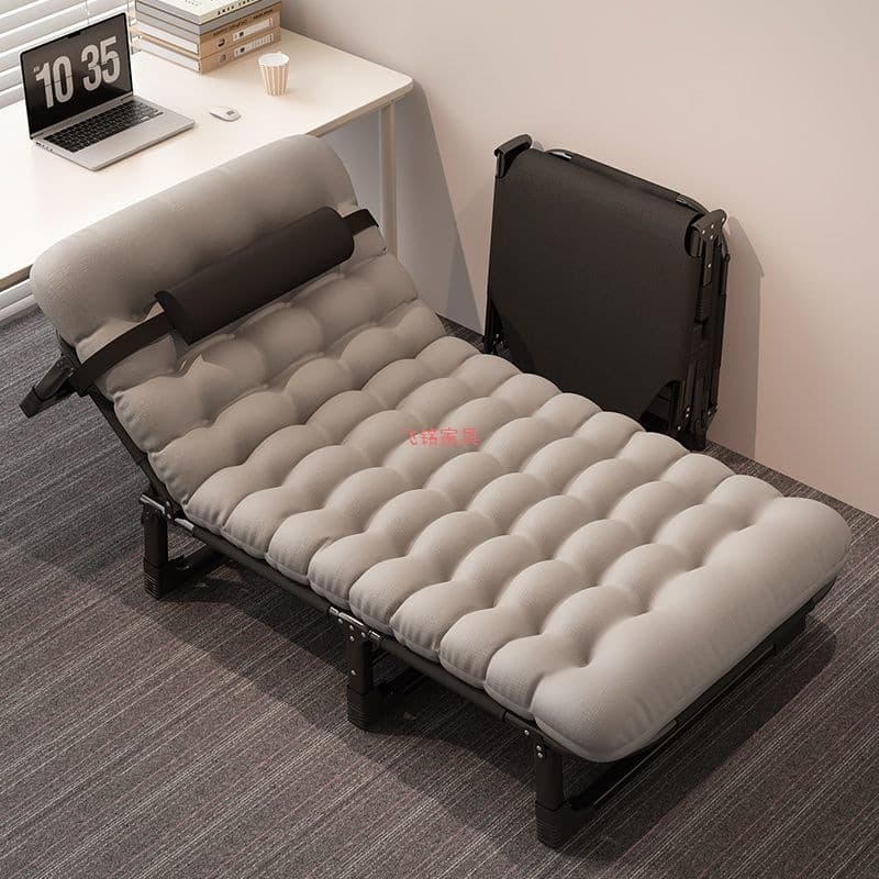 2025 new high-value lightweight folding bed thickened new dual-purpose lounge chair office lunch break widened lazy bed 2