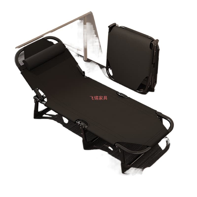 2025 new high-value lightweight folding bed thickened new dual-purpose lounge chair office lunch break widened lazy bed 5
