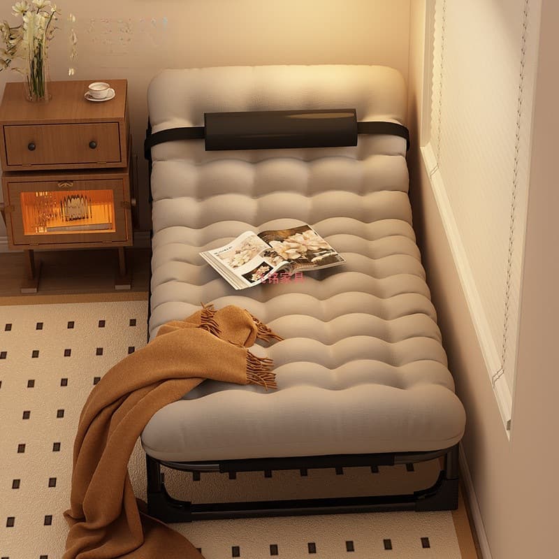 2025 new high-value lightweight folding bed thickened new dual-purpose lounge chair office lunch break widened lazy bed 1
