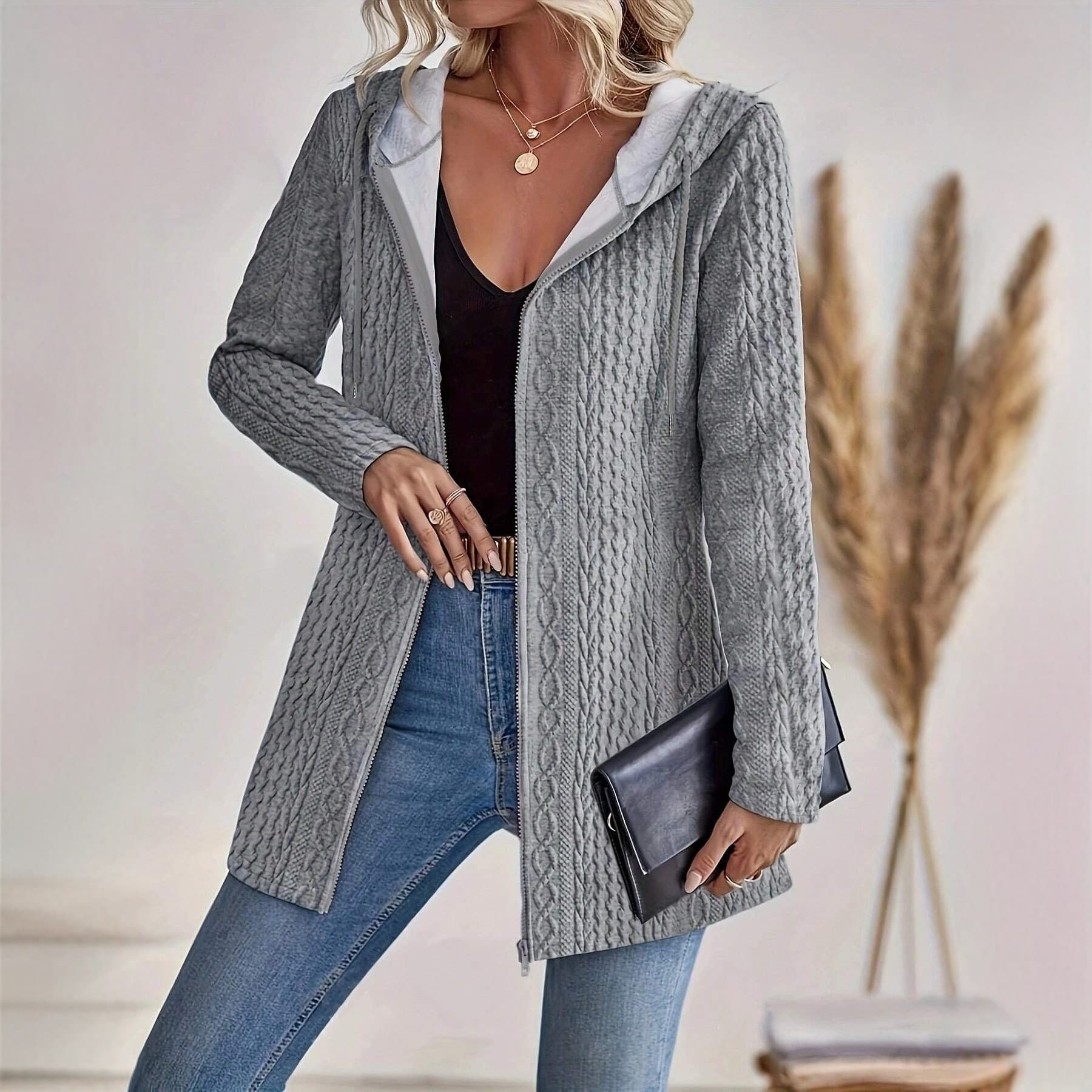 (Cross-border trading), cardigan with hood, jacket, European style, Amazon 3