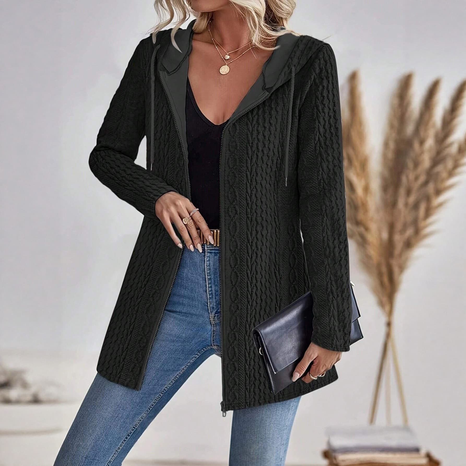 (Cross-border trading), cardigan with hood, jacket, European style, Amazon 4