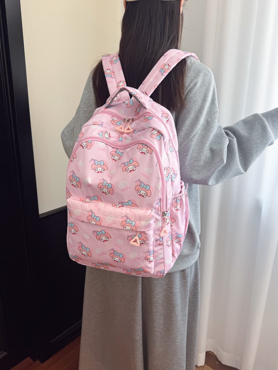 (Cross-border trading), nylon backpack, capacious cartoon shoulder bag, for secondary school 5