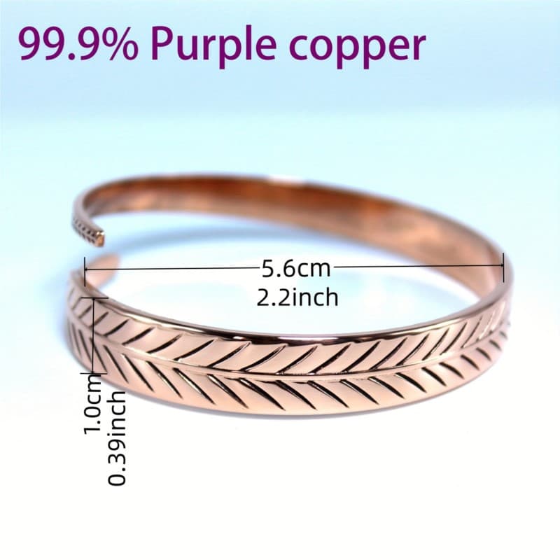 Elegant retro copper bronze bracelet, European style, Birthday gift 4