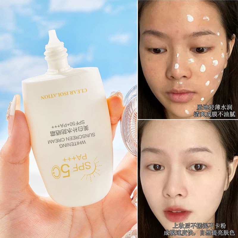 Brightening refreshing waterproof sun protection cream full body, UF-protection 3