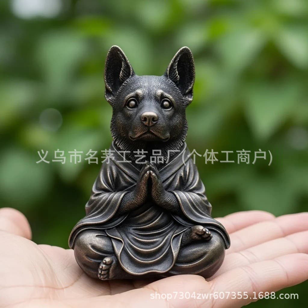 Cross-border hot product Meditation Cute Dog Decoration Meditation Cute Dog Decoration 3