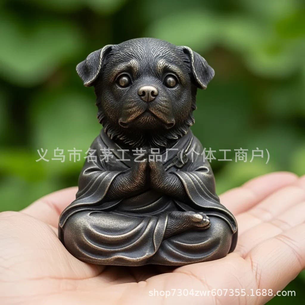 Cross-border hot product Meditation Cute Dog Decoration Meditation Cute Dog Decoration 4