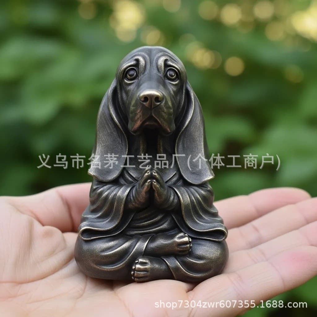 Cross-border hot product Meditation Cute Dog Decoration Meditation Cute Dog Decoration 5