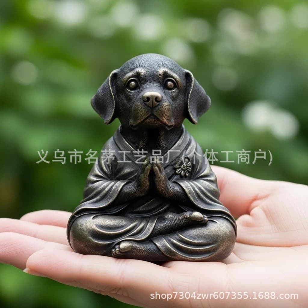 Cross-border hot product Meditation Cute Dog Decoration Meditation Cute Dog Decoration 1