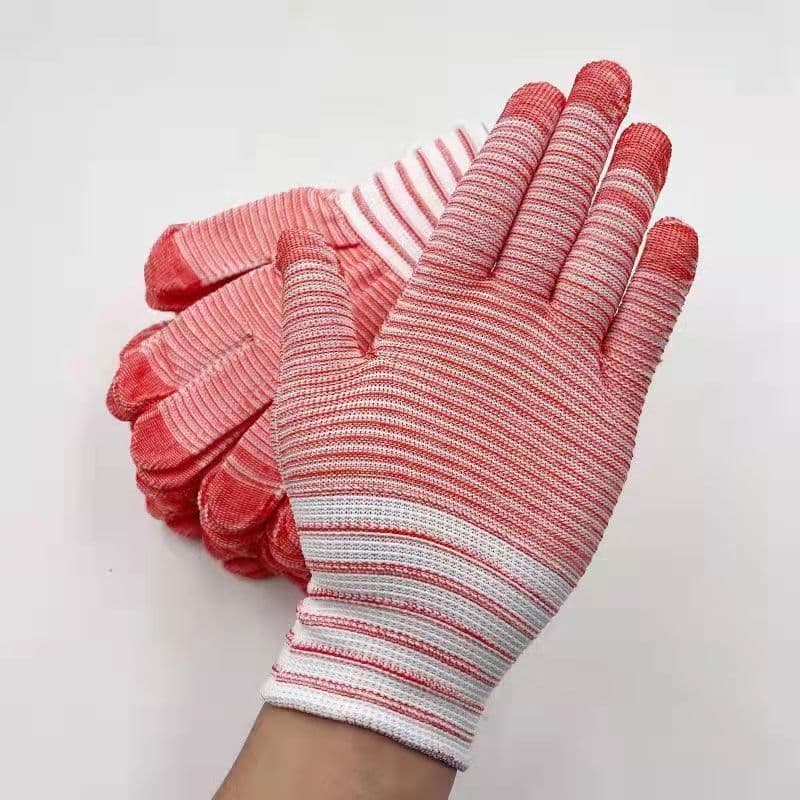 Nylon zebra, multicoloured cotton gloves, thin set 2