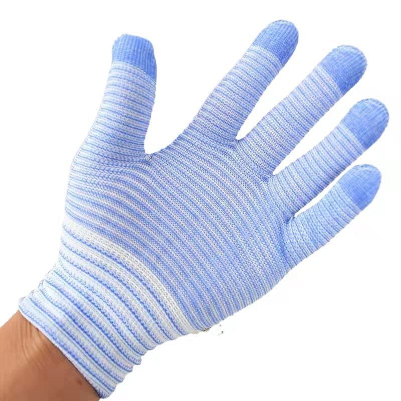 Nylon zebra, multicoloured cotton gloves, thin set 5