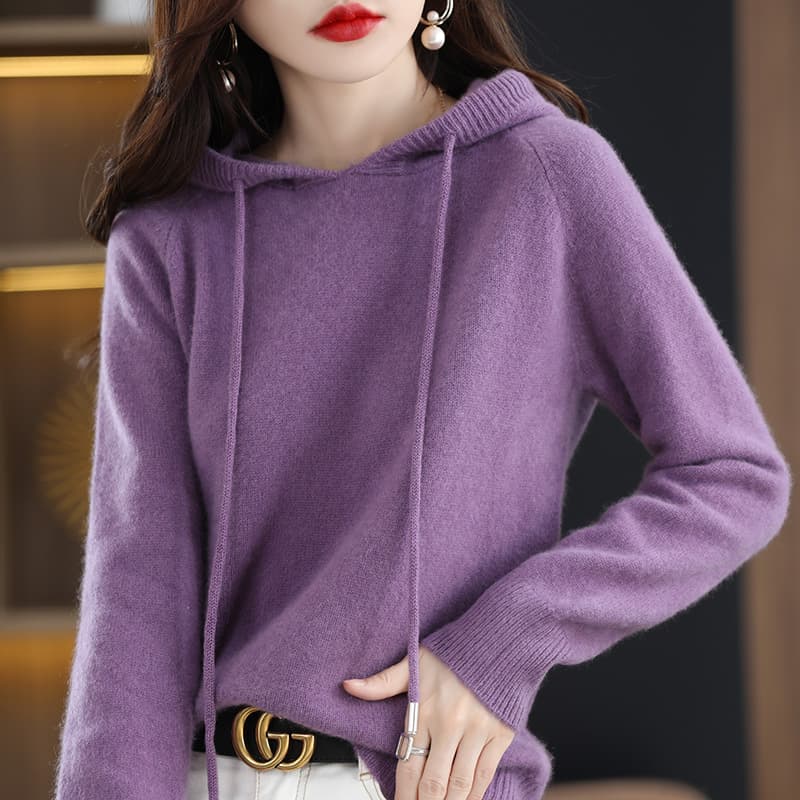 (Cross-border trading), demi-season knitted hoody, sweater, base jacket, oversize 3
